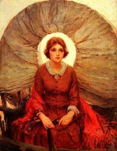 Woman in Wagon Train